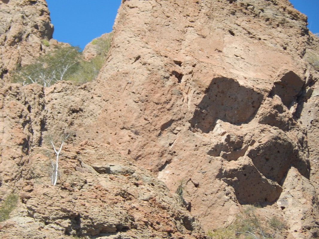 Desert mountain hiking with views of the Gulf of California near Loreto